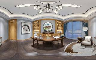 Luxuriöses Wohnzimmer in 360 Grad Ansicht - 360-Grad-Tour