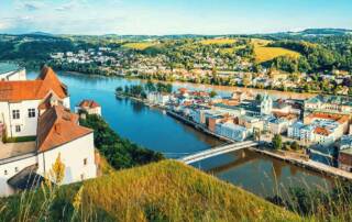 Luftbild von Passau als Symbolbild für die Entwicklung der Immobilienmärkte 2026 | Immobilienmarkt 2026